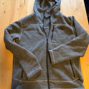 The North Face Gray Hooded Lightweight Fleece Jacket